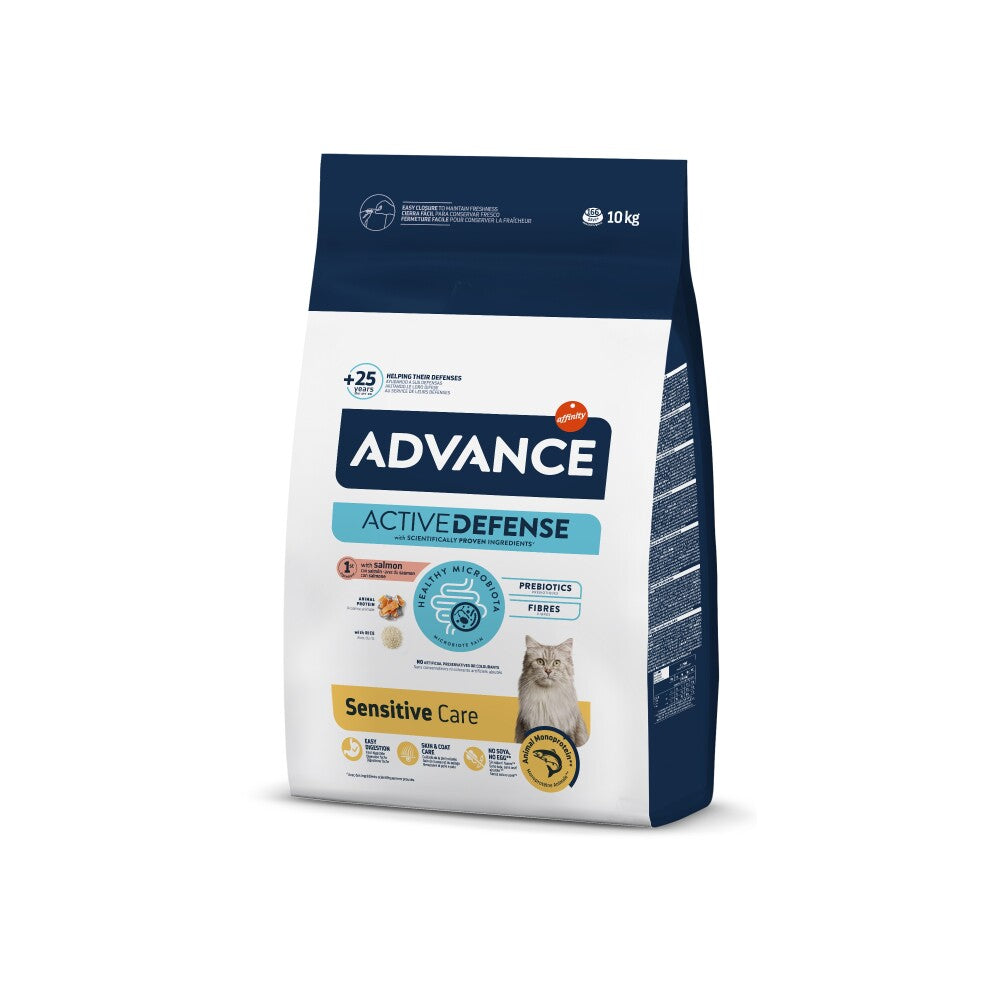 Advance Sensitive Somonlu Yetişkin Kedi Maması 10 KG | SRC: Barcode: 8410650239194